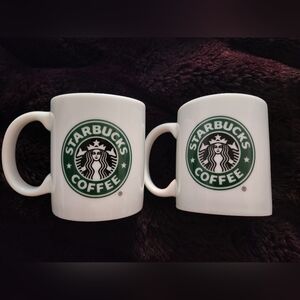 EUC Set of plain Starbucks mugs